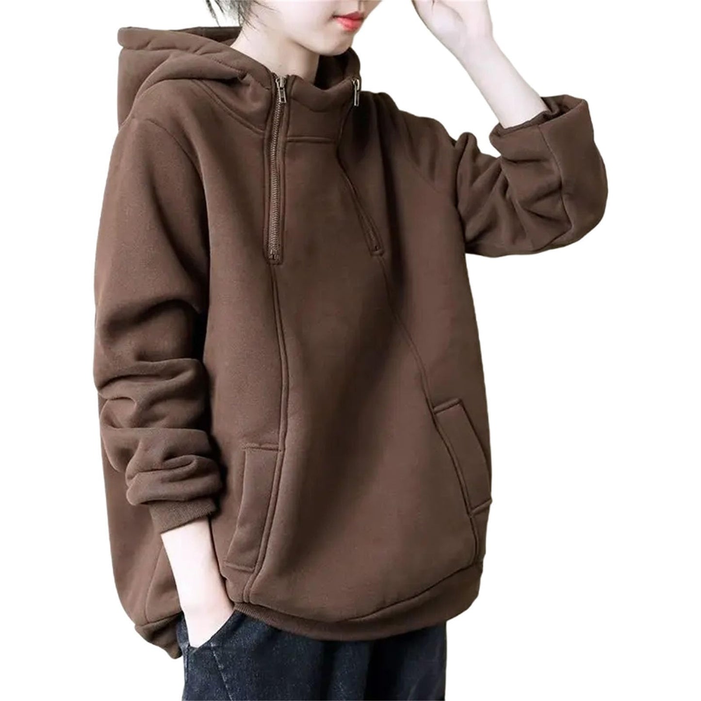 Women's Zipper Hoodie Pullover