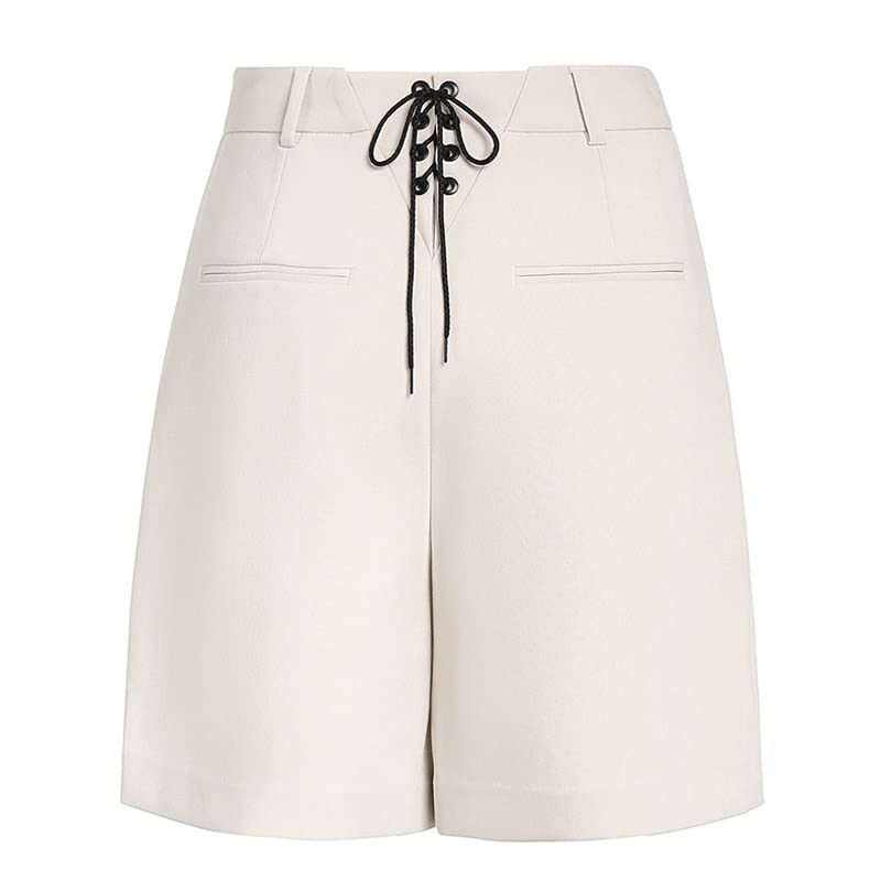 Women's High Waist Tie Back Shorts