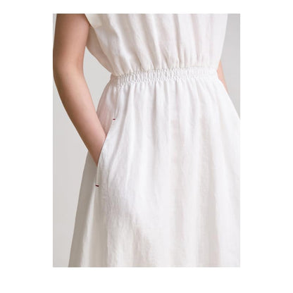 Women's Linen Batsleeve Long Dress