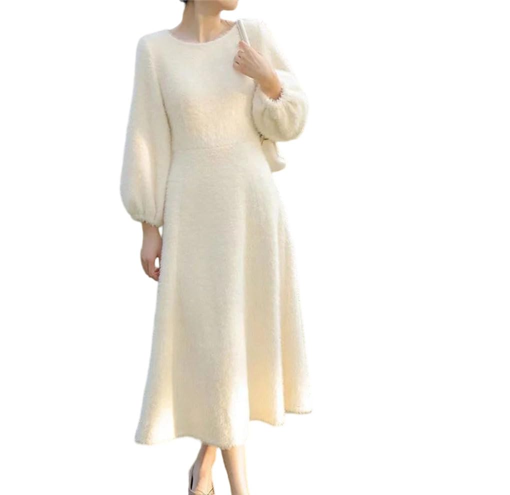 Women's O-Neck A-Line Pullover Dress