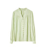 Women's Long Sleeve Stand Collar Blouse