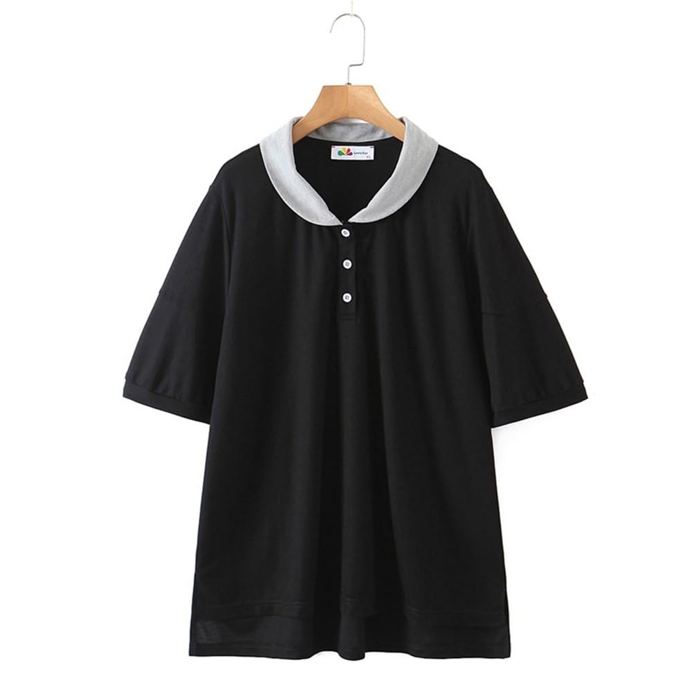 Women's Plus Size Short Sleeve Contrast Top