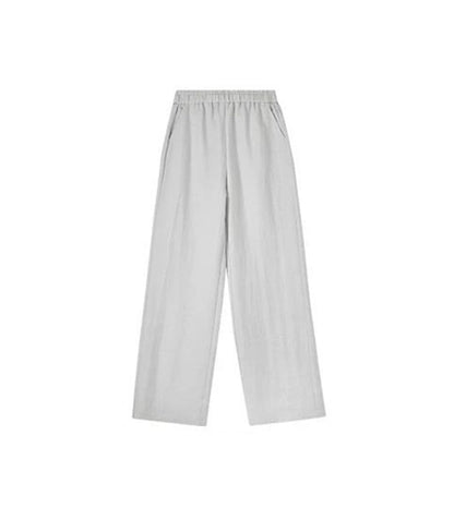Women's Linen Shirt & Straight Pants Set