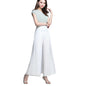 Women's High Waist Wide Leg Chiffon Pants