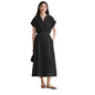 Women's Linen Batsleeve Long Dress