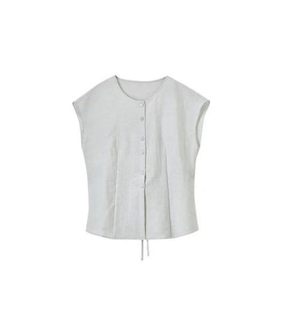 Women's Linen Shirt & Straight Pants Set