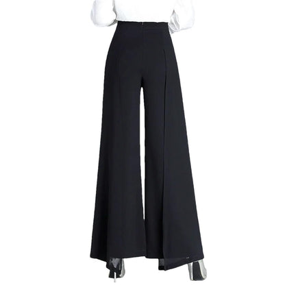 Women's High Waist Wide Leg Chiffon Pants
