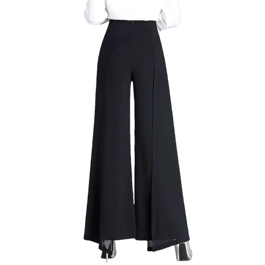 Women's High Waist Wide Leg Chiffon Pants