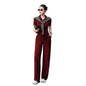 Women's Short Sleeve Top & Wide Leg Pants Set