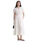 Women's Linen Batsleeve Long Dress