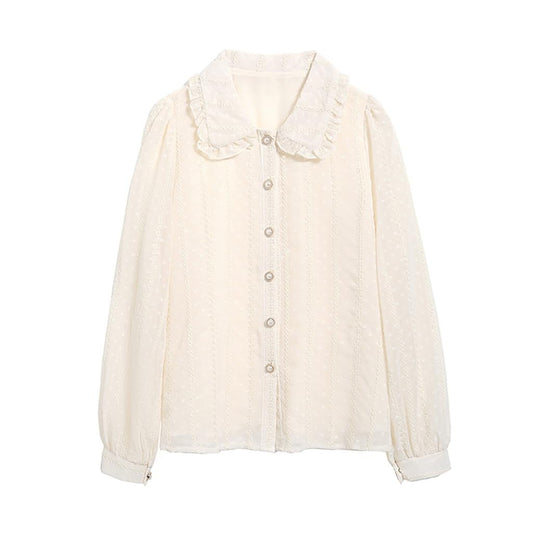 Women's Vintage Chiffon Blouse