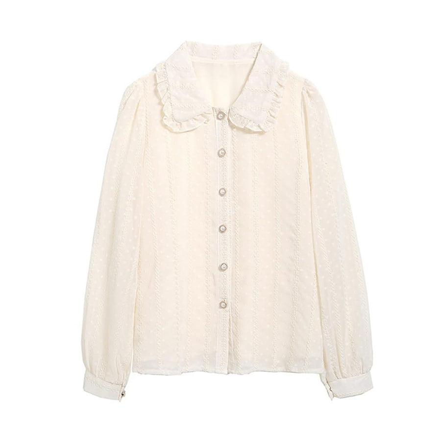 Women's Vintage Chiffon Blouse
