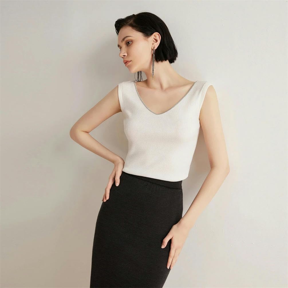 Women's Sleeveless Knit Sweater Vest