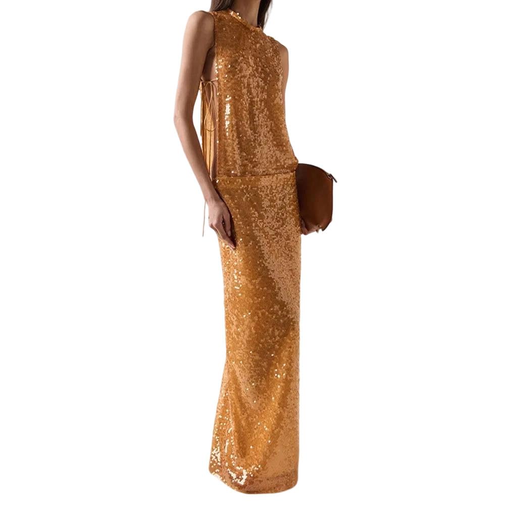 Women's Sleeveless Long Formal Gown