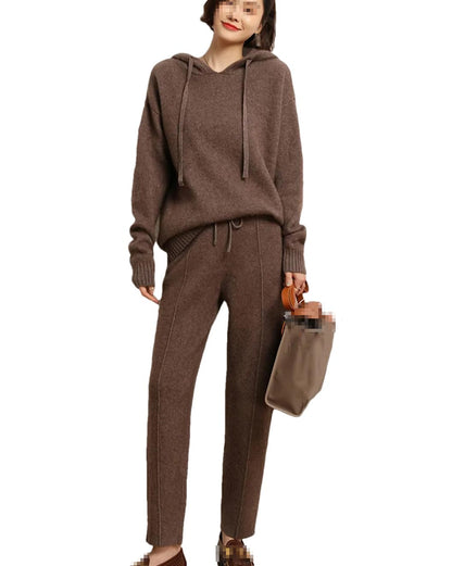Women's Cashmere Sweater & Harem Pants Set