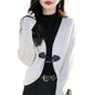 Women's One-Button Knit Cardigan Jacket