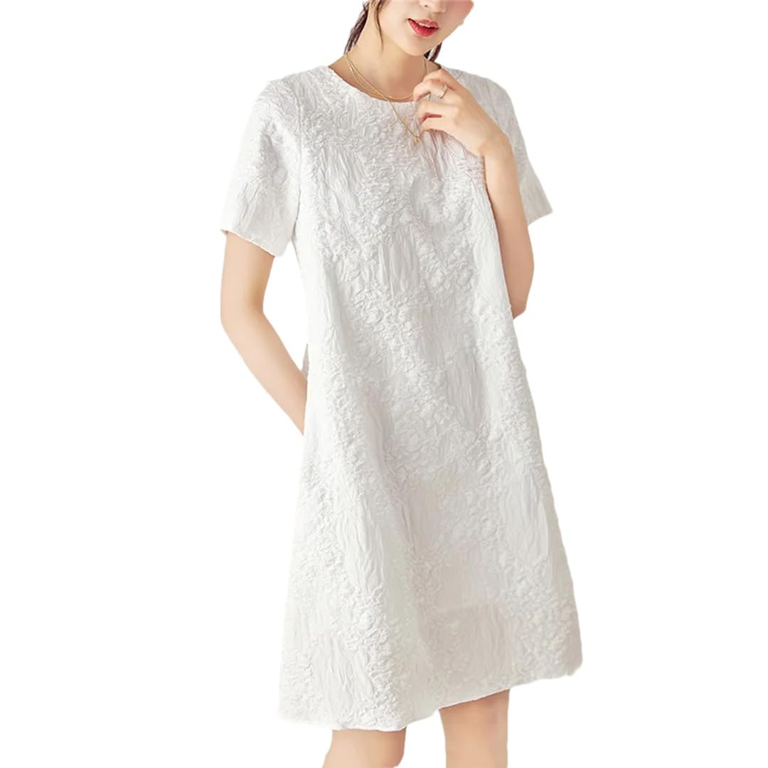 Women's Vintage Print Short Sleeve Dress