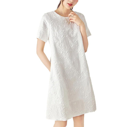 Women's Vintage Print Short Sleeve Dress