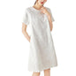 Women's Vintage Print Short Sleeve Dress