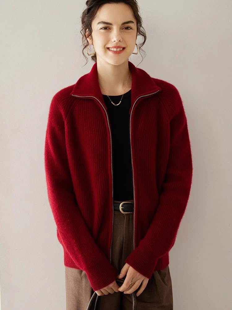 Women's Zip-Up Sweater Cardigan