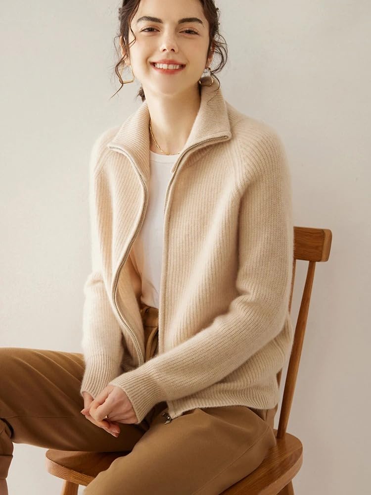 Women's Zip-Up Sweater Cardigan