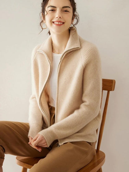 Women's Zip-Up Sweater Cardigan