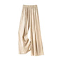 Women's Satin High Waist Wide Leg Pants