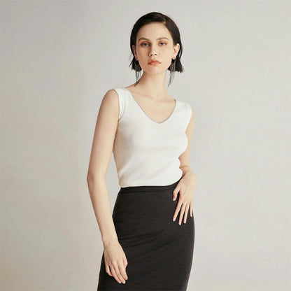 Women's Sleeveless Knit Sweater Vest