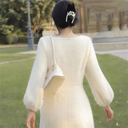 Women's O-Neck A-Line Pullover Dress