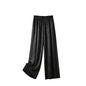 Women's Satin High Waist Wide Leg Pants