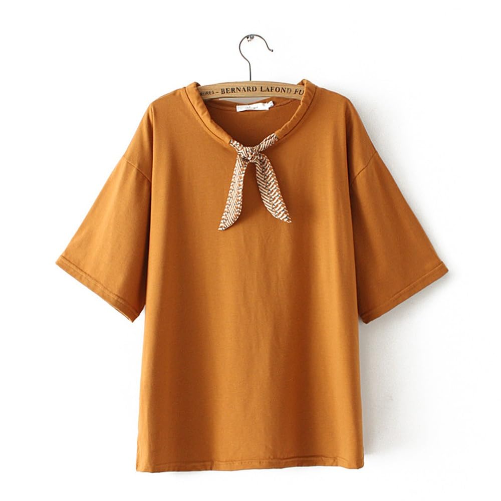Women's Cotton Ribbon Tie T-Shirt
