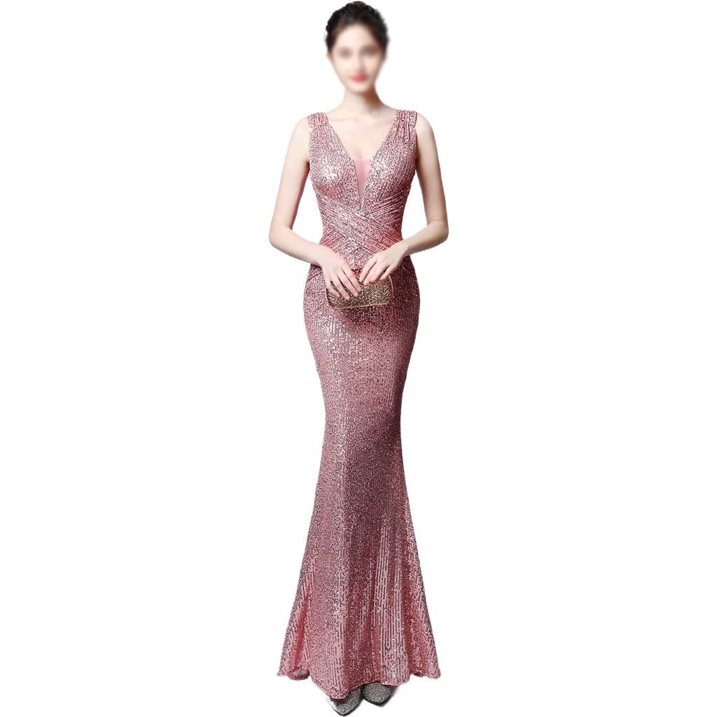Women's Plus Size Sequined Evening Gown