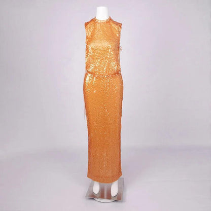 Women's Sleeveless Long Formal Gown
