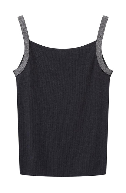 Women's Silk Wool Blend Sparkly Tank Top