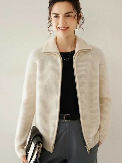 Women's Zip-Up Sweater Cardigan