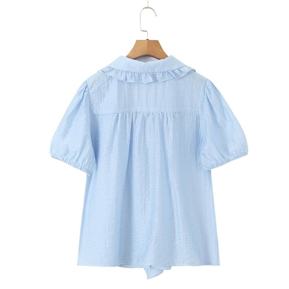 Women's Peter Pan Collar Chiffon Blouse