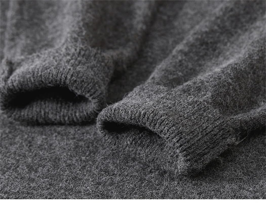 Women's V-Neck Knit Mid-Length Dress