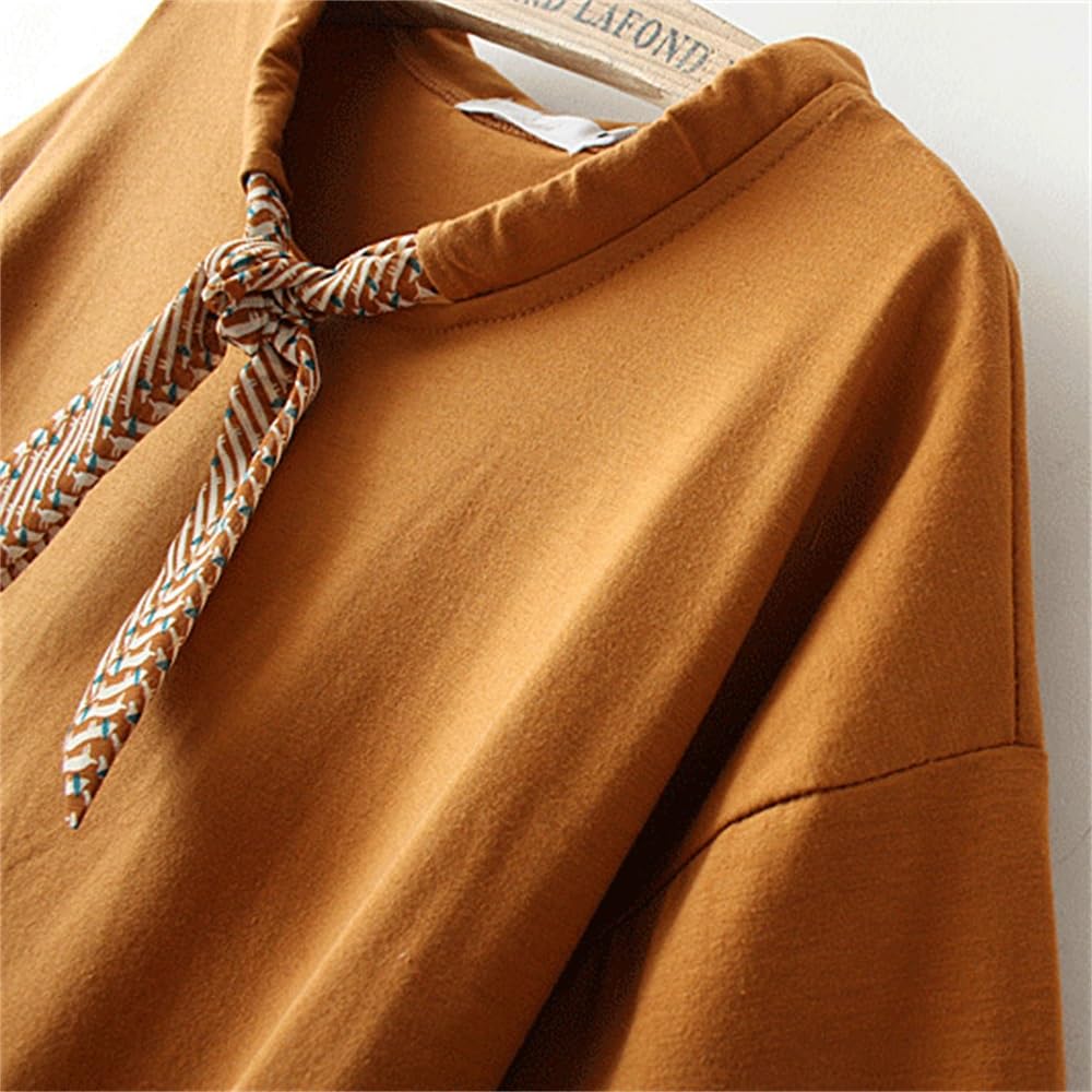 Women's Cotton Ribbon Tie T-Shirt