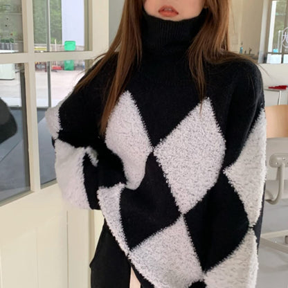 Women's Turtleneck Knit Sweater