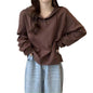 Women's Button Front Hoodie Sweatshirt