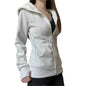 Women's Hooded Zipper Sweatshirt Jacket