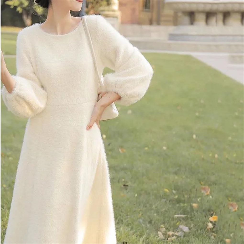 Women's O-Neck A-Line Pullover Dress
