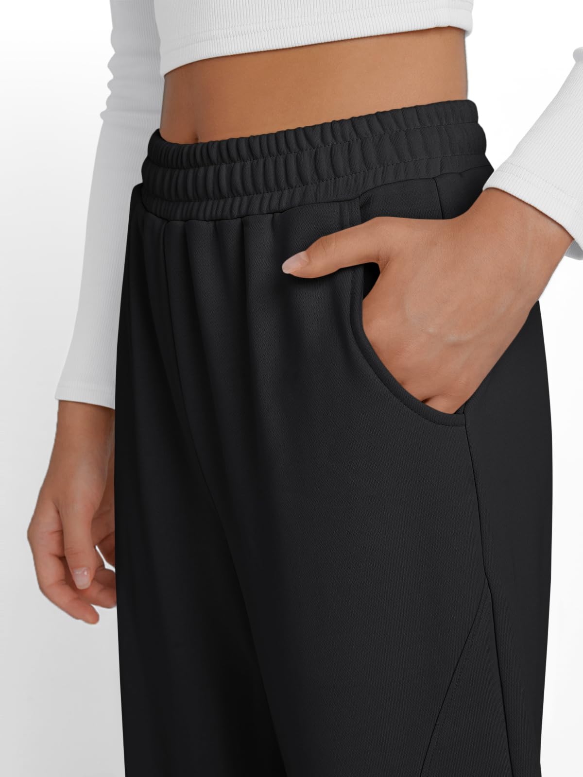 Women's High Waist Wide Leg Joggers