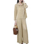 Women's Cardigan & Straight Pants Set