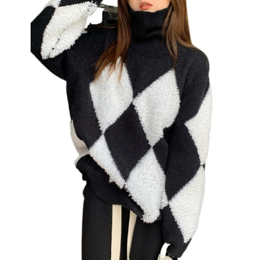 Women's Turtleneck Knit Sweater
