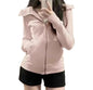 Women's Hooded Zipper Sweatshirt Jacket