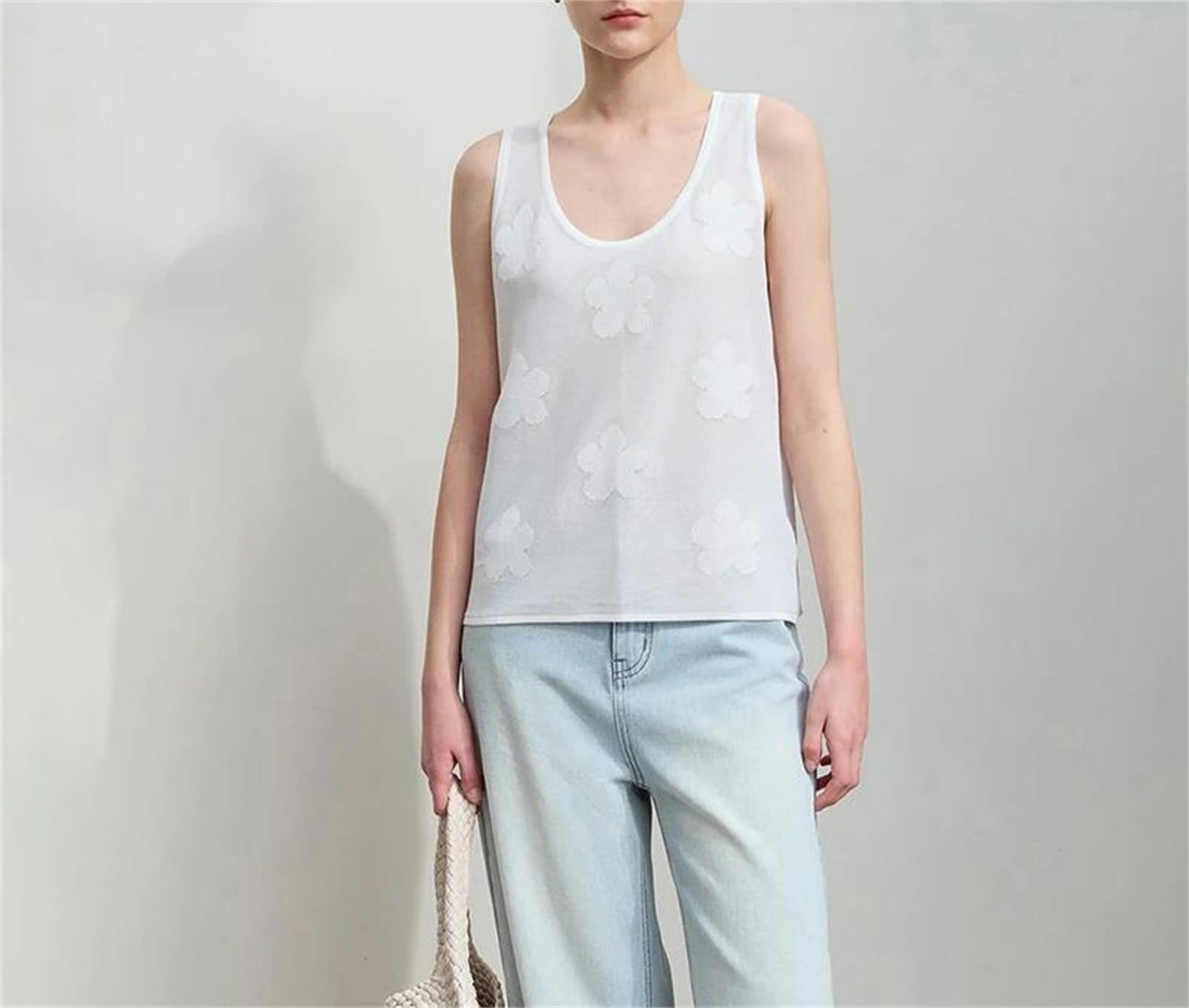 Women's U-Neck Knit Camisole Top