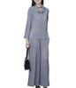 Women's Cardigan & Straight Pants Set