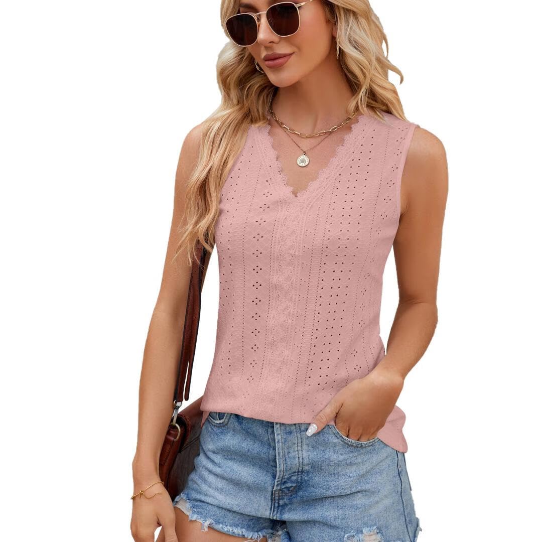 Women's Lace V-Neck Tank Top