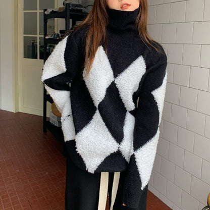 Women's Turtleneck Knit Sweater